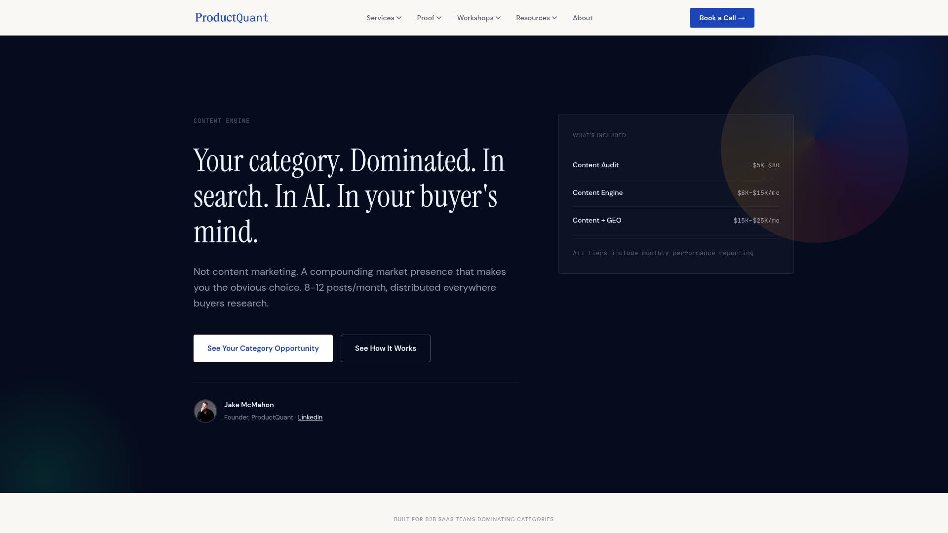 ProductQuant research and review workspace preview