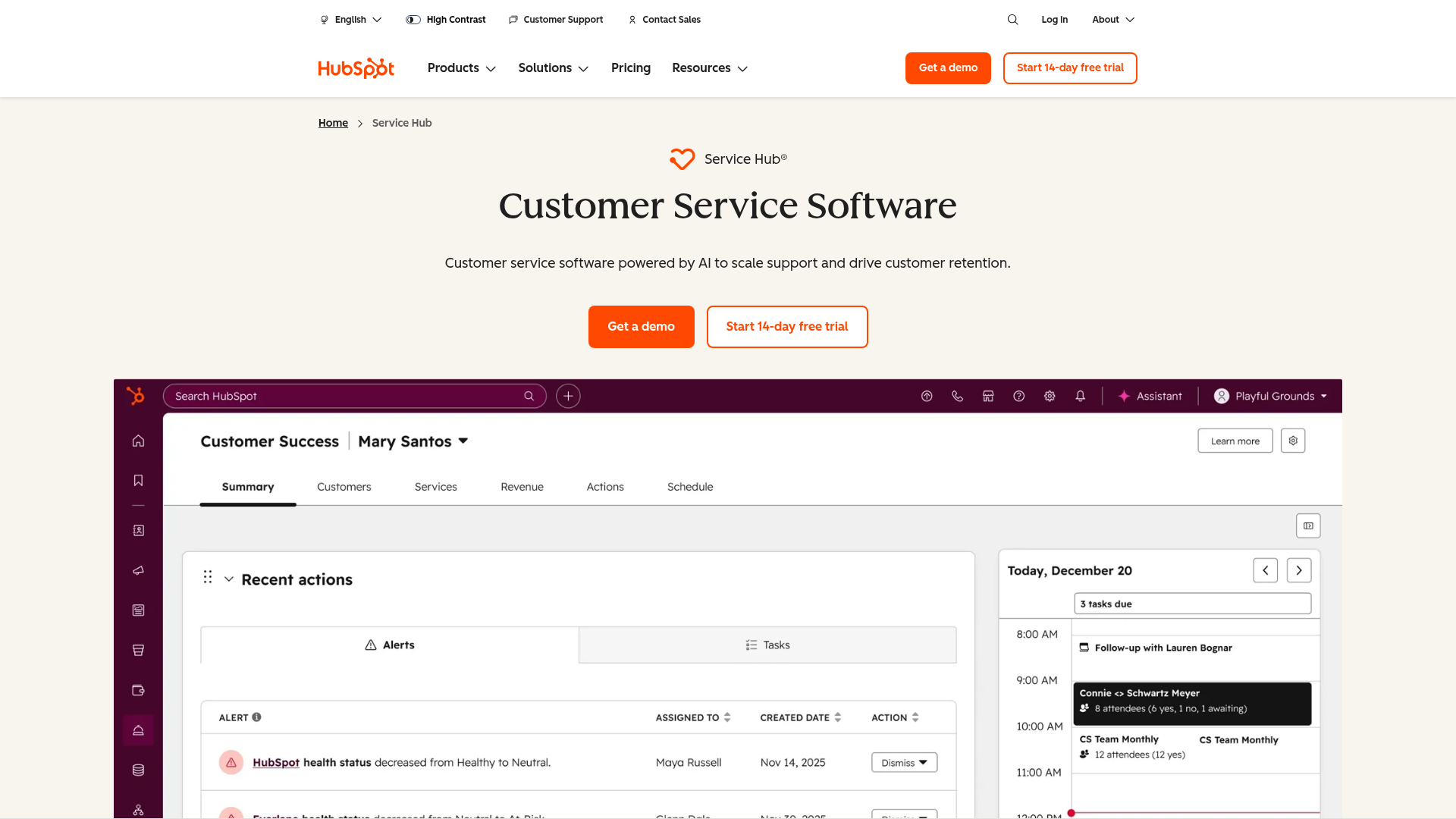 5. HubSpot Service Hub — Best If You're Already in HubSpot interface