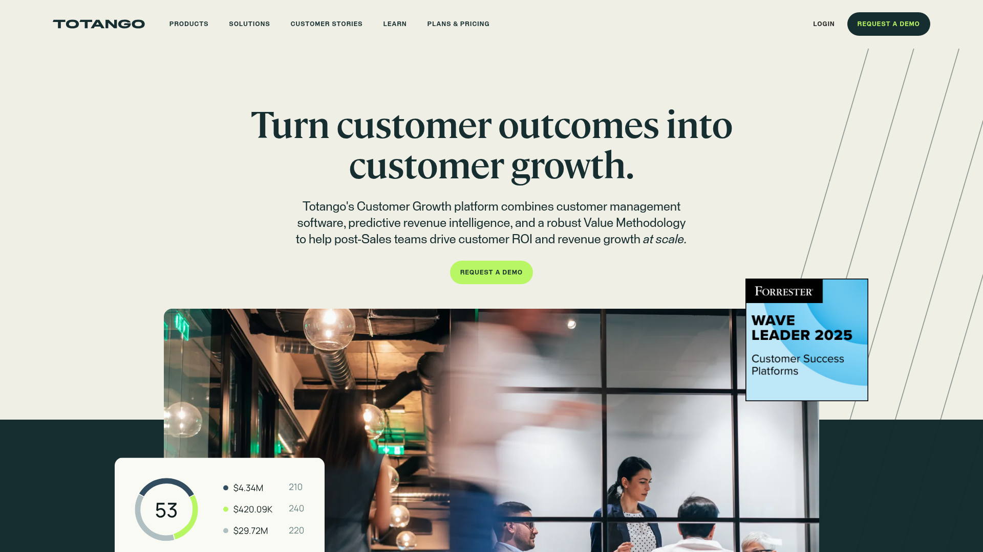 6. Totango — Best for Scaling High-Growth Teams interface