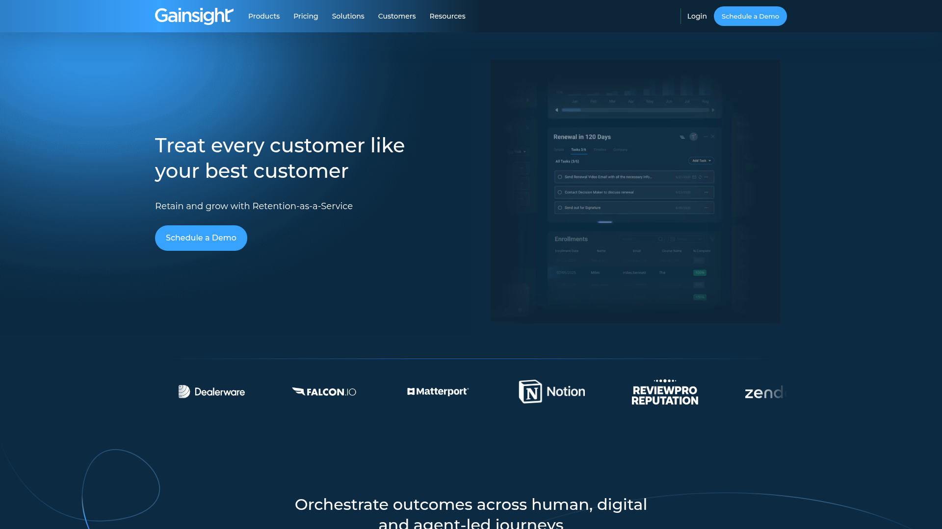 Gainsight — The Enterprise Retention OS interface