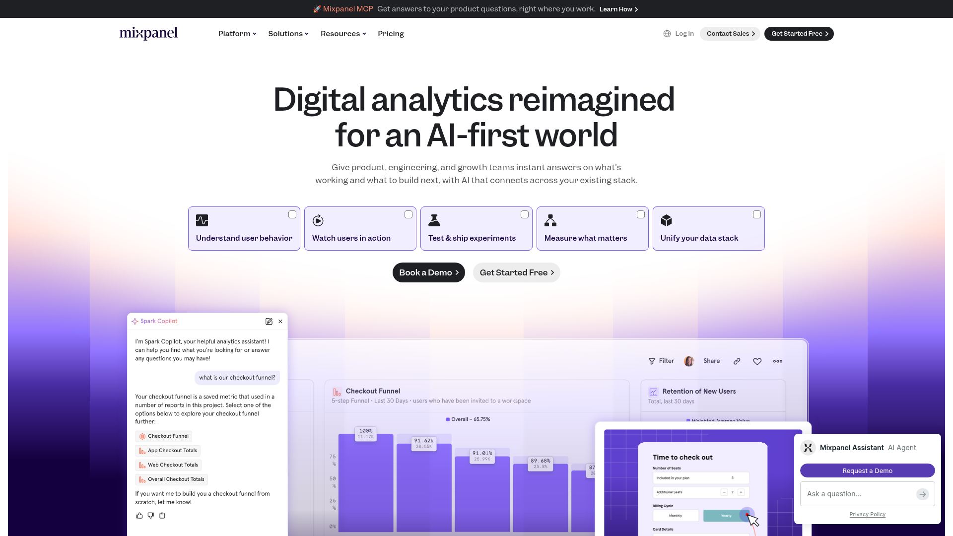 Mixpanel — Best for Funnel-Driven Retention interface