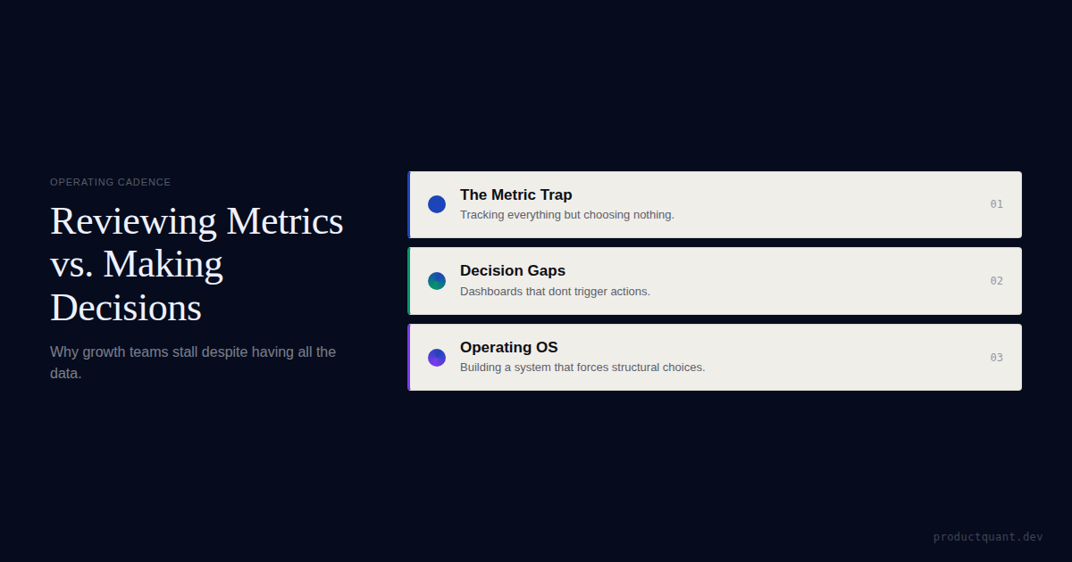 Why Most Growth Teams Review Metrics but Don't Make Decisions