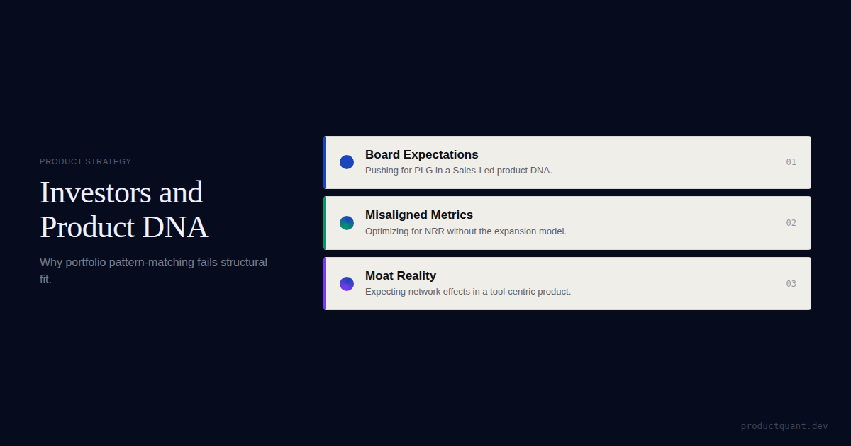 Investors and Product DNA