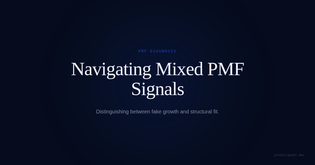 Mixed PMF Signals at $1M ARR