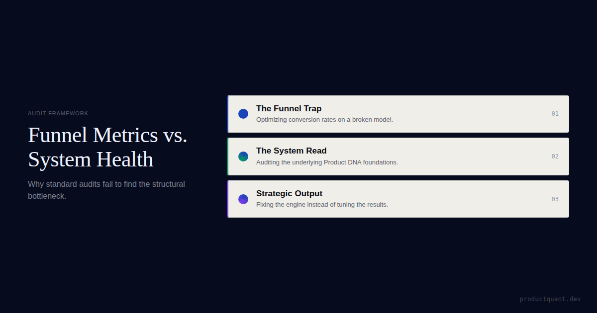 PLG Audits Score the Funnel, Not the System