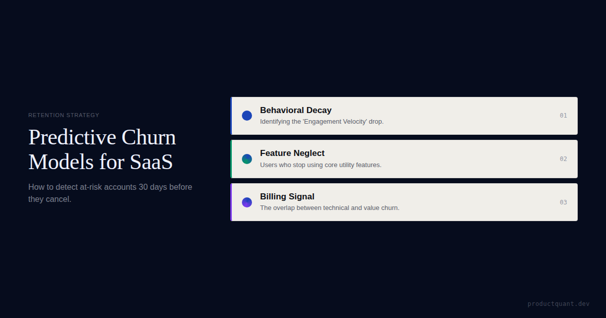 Predictive Churn Models for SaaS