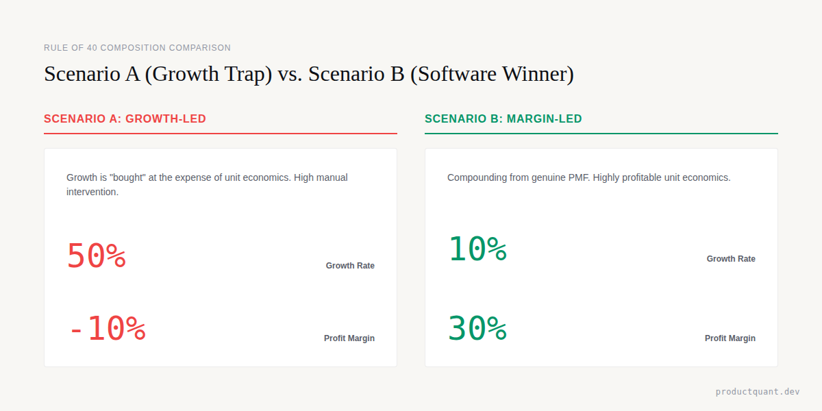 Scenario Comparison: Growth vs Margin