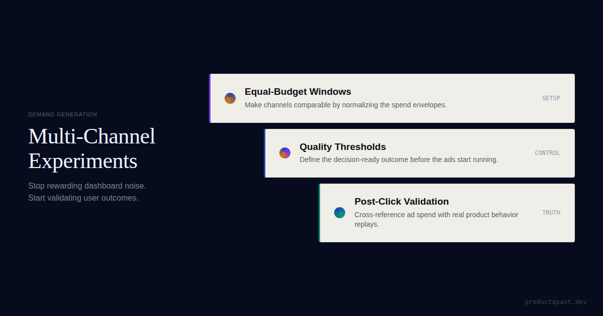 How to Run SaaS Demand Generation Experiments: Multi-Channel Framework