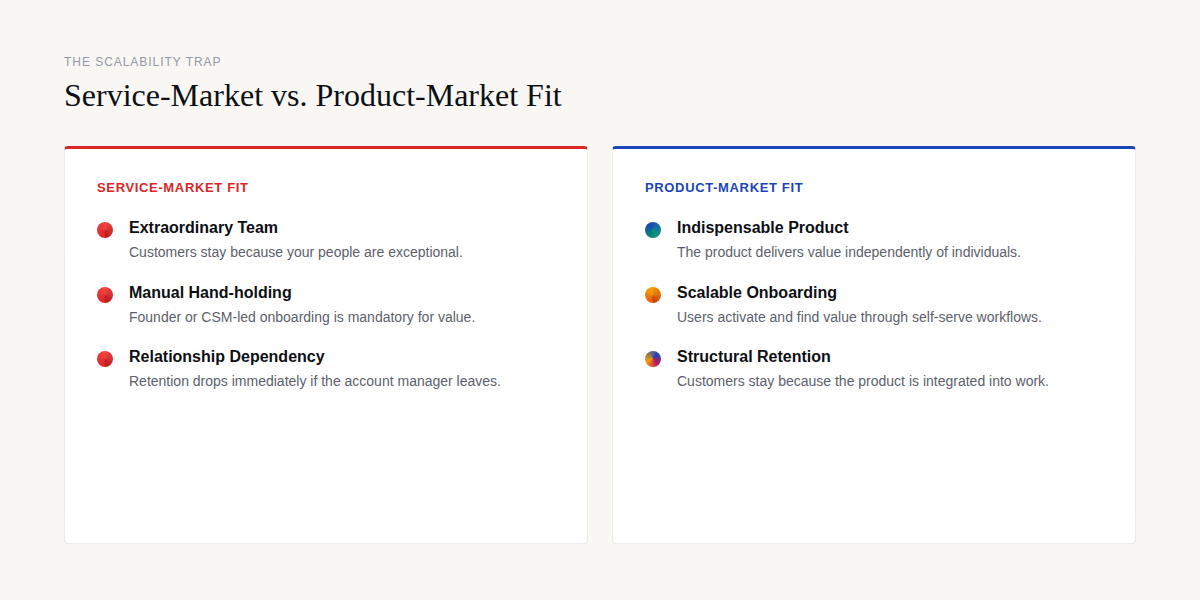 Service-market fit vs product-market fit
