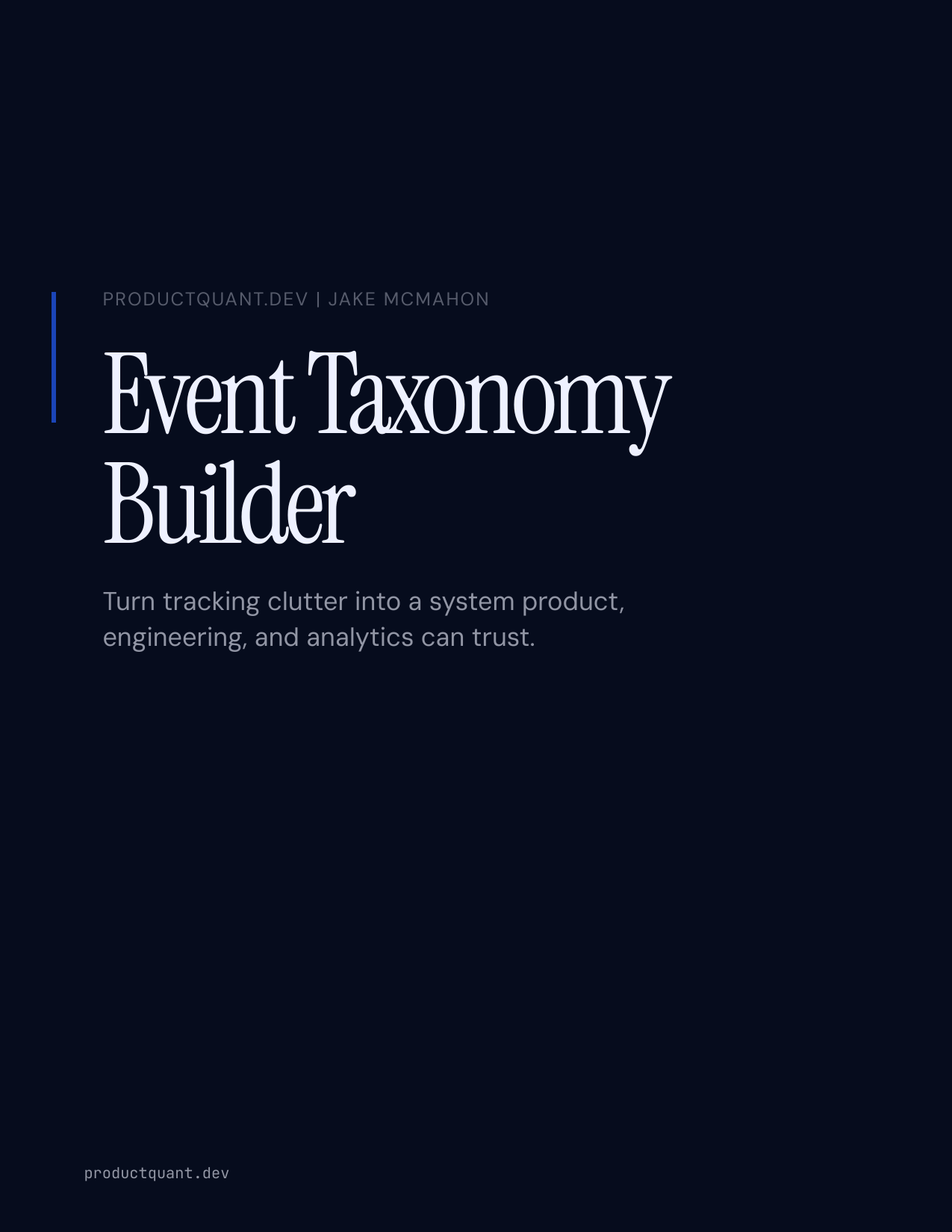 Event Taxonomy Builder cover