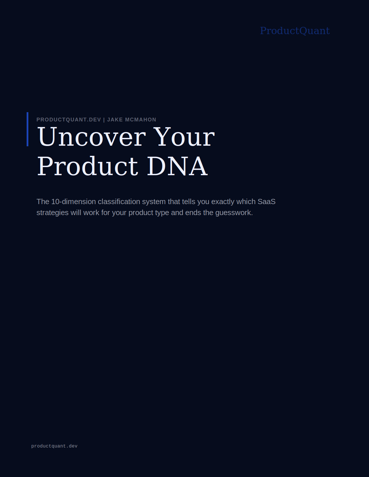 SaaS Product DNA Analyzer cover